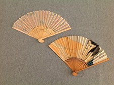 2 Vintage Hand Fans