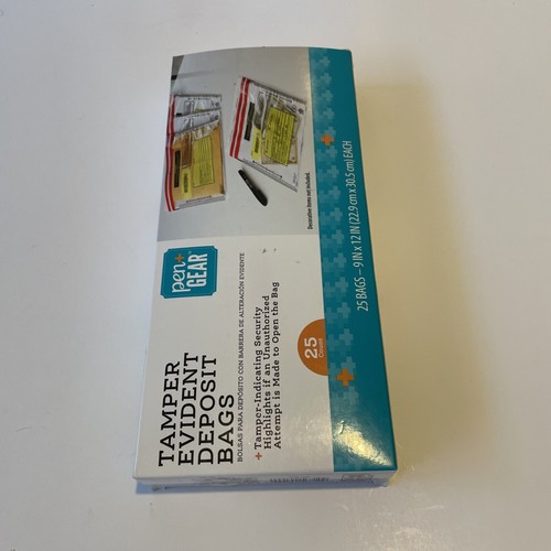 25 Stück manipulationssichere Pfandtaschen Pen Gear Marke 9x12 manipulationssichere Anzeigetüten - Bild 2 von 2
