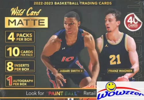2022/23 Wild Card MATTE BLACK Basketball EXCLUSIVE PREMIUM Blaster Box-AUTO! 