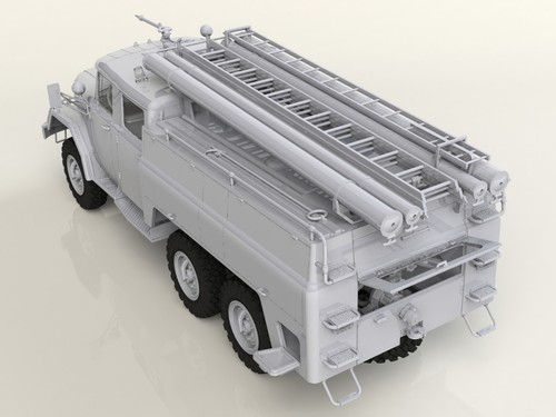ICM 35902 Scala 1:35 Chernobyl #2. Camion dei pompieri e 4 personaggi e diorama - Foto 14 di 24