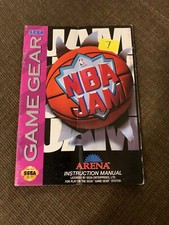 Sega Gamegear Manual Only NBA JAM