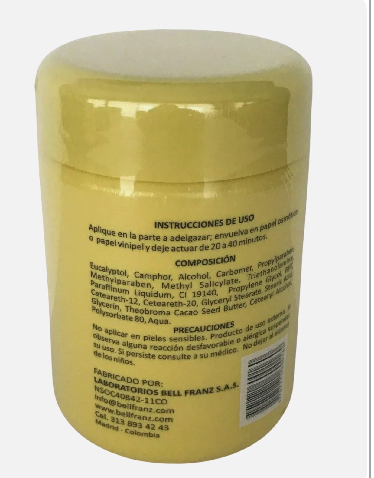 Super Strong Sauna Slimming Gel Eucalyptus 500gr Bell Franz Slimming Cream