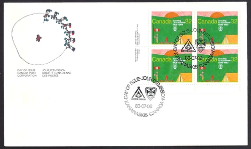 🍁Canada   #993 LLpb    "CANADIAN SCOUTING"      Brand New 1983 First Day Cover