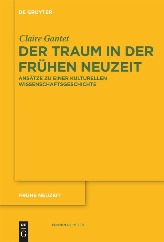 Thumbnail - Der Traum In Der Frühen Neuzeit | Buch | 9783110231113