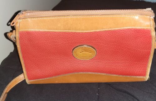 Dooney Bourke Cigarette Holder Maroon Leather Pouch Vintage
