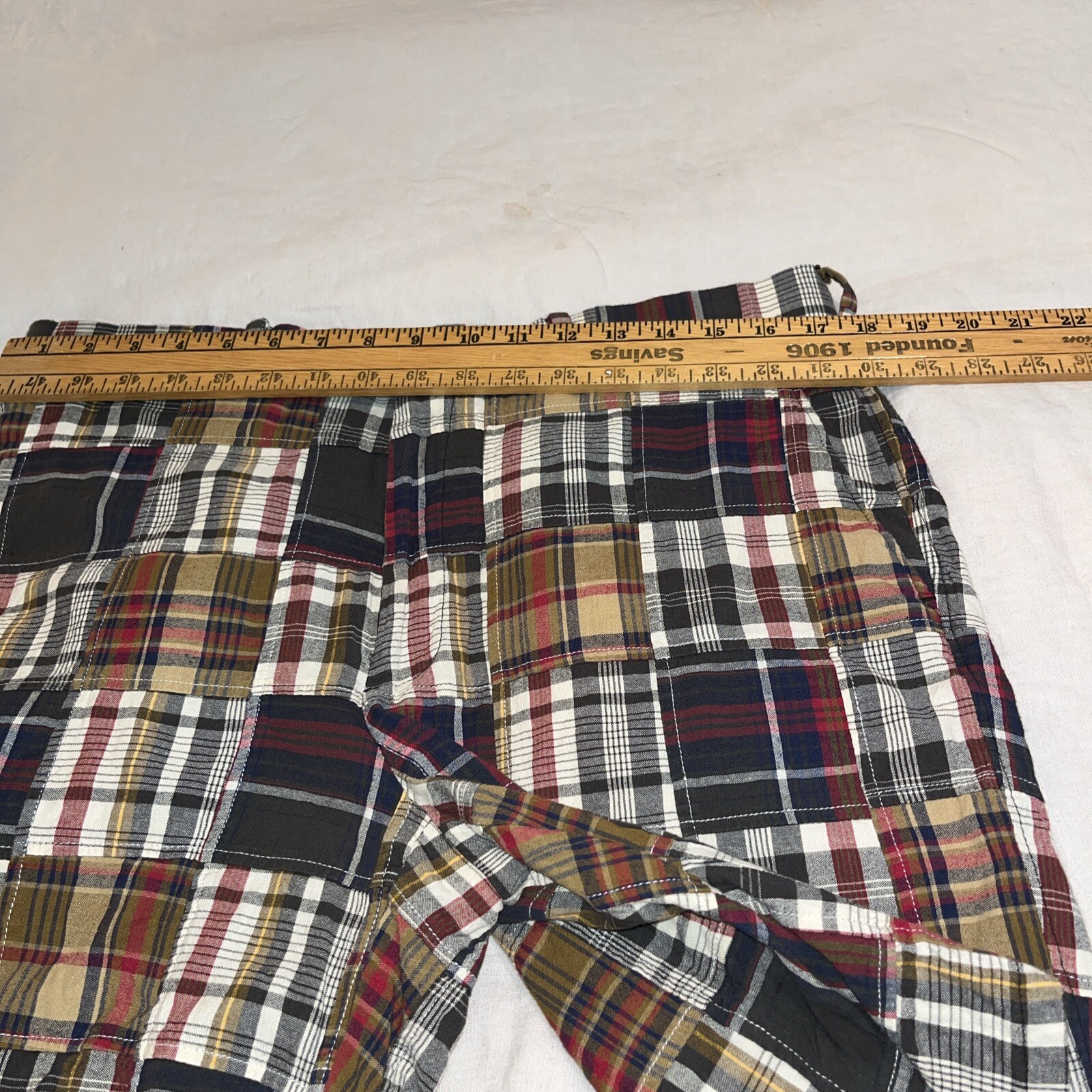 Peter Millar Men’s 35 Madras Patchwork Shorts Cot… - image 5