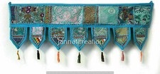India Window Wall Hanging D cor Embroidered Toran Door Hanging Patchwork Valance