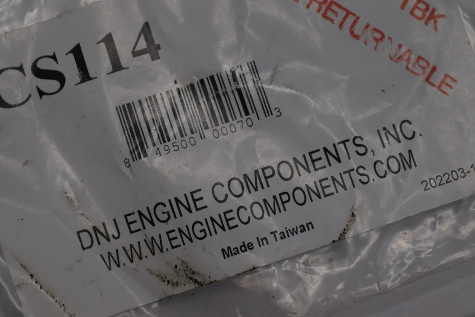 Vedação CS114 do eixo de comando do motor DNJ Engine Components - Imagem 2 de 3