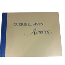 1952 Currier and Ives America 80 Color Prints 12x16