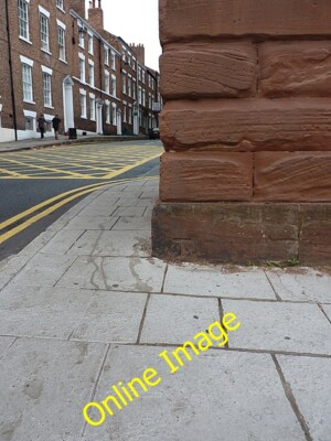Photo 6x4 OS benchmark - Chester, entrance to Watergate Square A cutmark  c2013