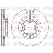 2x Bremsscheibe REMSA 61109.10 passend für SUBARU VW