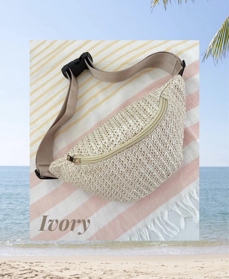 Bolso Cinturón Tejido en Todas Partes Mujer Moda Riñonera Riñonera Correa Ajustable Foto 4 de 4