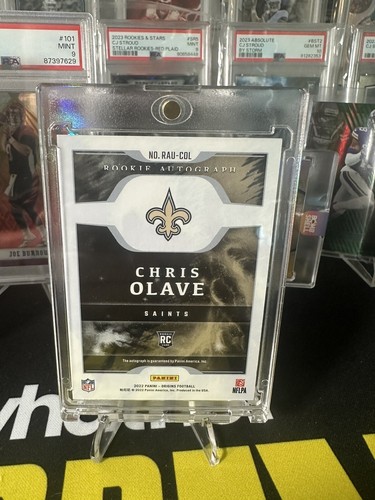 Panini Origins 2022 - Autógrafos de novato Chris Olave. On Card Auto! - Imagen 2 de 2