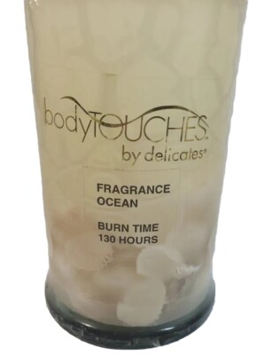 130 hr Candle Body Touches Delicates Jcpenny Ocean Shells Candle Plate NEW