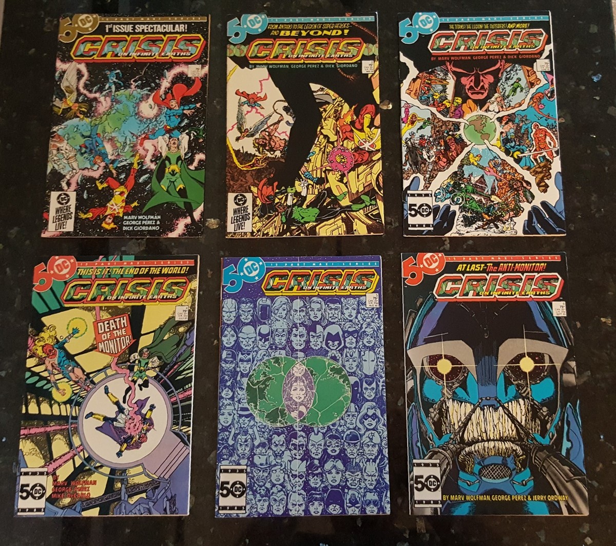 CRISIS on INFINITE EARTHS 1 2 3 4 5 6 7 8 9 10 11 12 (Lot of
