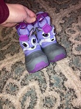 Little Girls Snowboots, Size 5, Purple