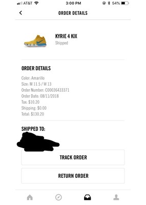 order tracking nike