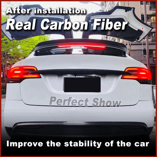 Alerón trasero de carbono alerón de maletero alerón para Tesla Model X 75D P90D P100D - Imagen 2 de 12