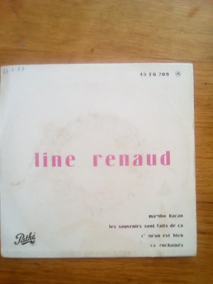 LA214 45T Vintage - LINE RENAUD - MAMBO DACAN - C'QU'ON EST BIEN - LES ENCHAINES