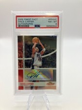 2005 Finest Fact Autographs Vince Carter #FFAVC PSA 8 NM-MT 22/65 SUPER RARE!!!!