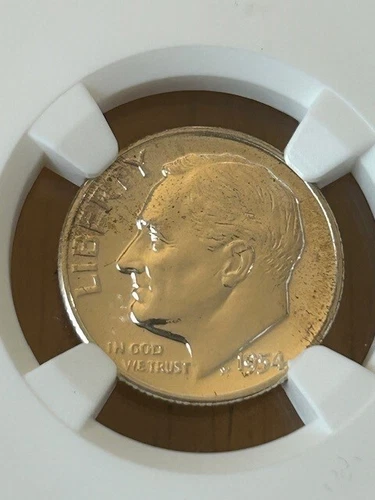 1954 - NGC 10C PF66 ROOSEVELT DIME decent example