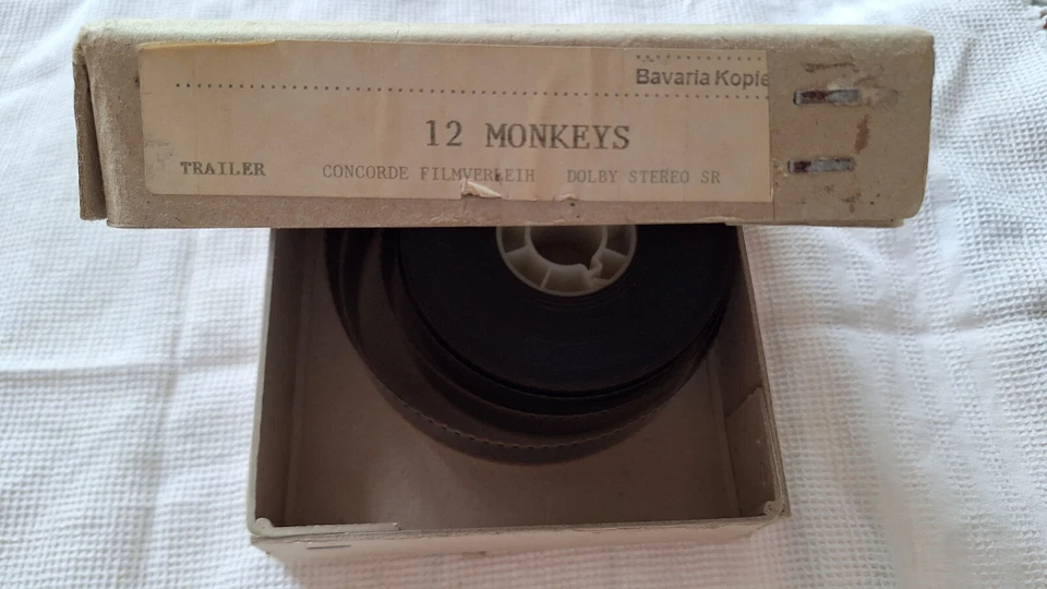 12 Monkeys Trailer 35 mm Concorde Filmverleih Gilliam Bruce Willis Brad Pitt
