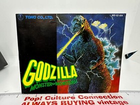 1989 Nintendo NES Toho Godzilla Monster Of Monsters Game With Manual Inv-0742