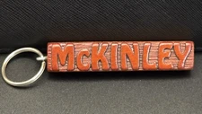 Keychain McKINLEY Personalized Custom Name Fob Wood Key Ring Unique Gift Idea