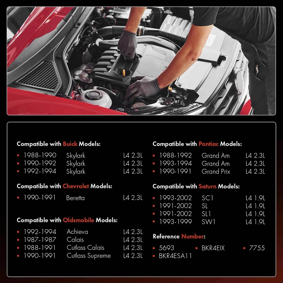 4x Bujías de iridio y platino para Saturn SC1 1993-2002 SL SL1 SW1 Pontiac Foto 2 de 4