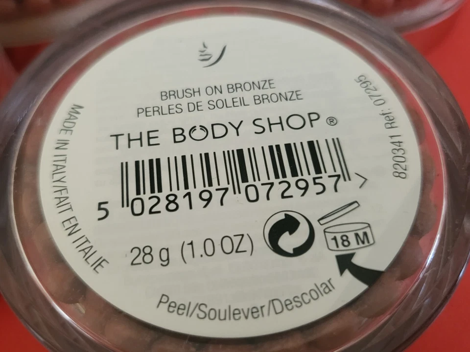 Bronceador 3 piezas Body Shop Cepillo Bronce 28g Perlas Bronceadoras Nuevo. Precintado. Raro 3x Foto 4 de 4