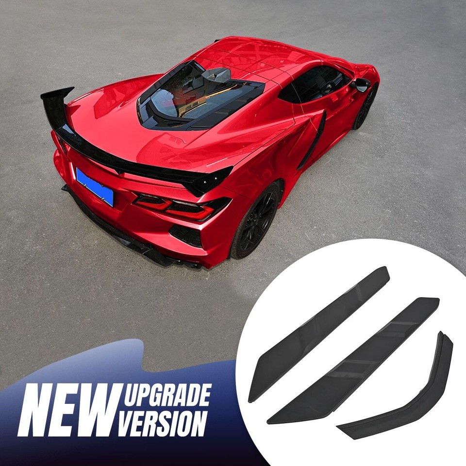 3PCS Rear Dry Bay Vent Blocks Cover For Corvette C8 Coupe Models ALL ...