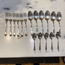 1881 Rogers Stainless Steel  Flatware Lot Of 17 Pieces