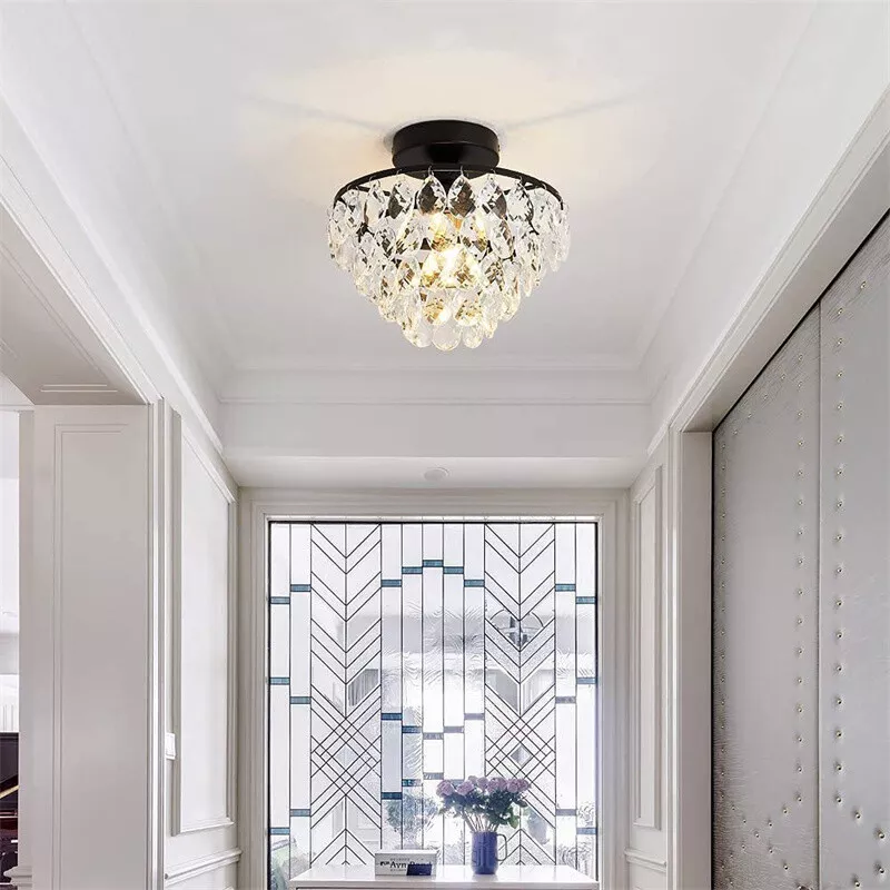 Bedroom Ceiling Light Crystal Lamp