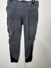 Tredstep Solo Ireland Riding Patch Breeches Pants Womens 28R Blue Equestrian