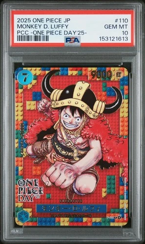 2025 ONE PIECE JAPANESE PREMIUM COLLECTION OP DAY'25 #110 MONKEY D. LUFFY PSA 10