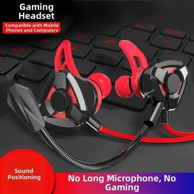 HiFi kabelgebundene Kopfhörer mit abnehmbarem Mikrofon für PUBG Mobile PC Gami