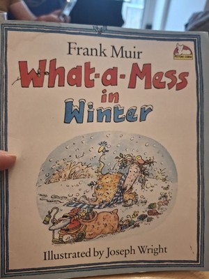 What A Mess In Winter Cartoon Merchandise Vintage Rare 80s Kids Book Frank Muir