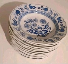 6 x Hutschenreuther Zwiebelmuster Suppentelle...