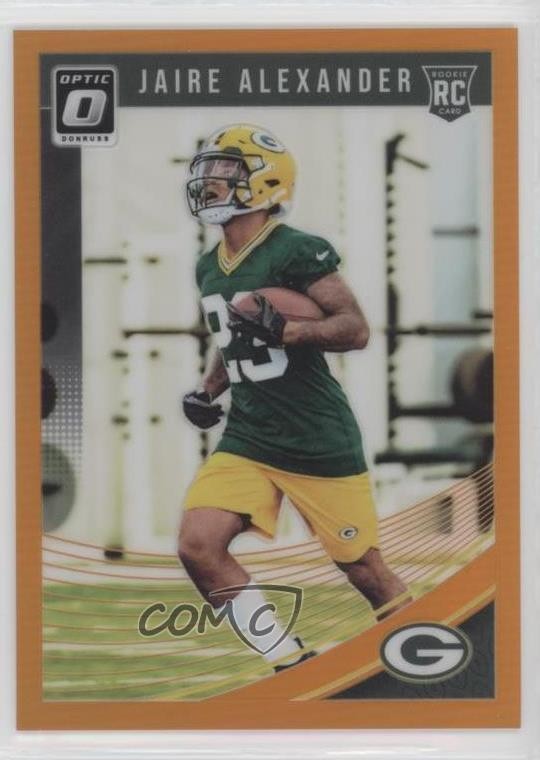 2018 Donruss Optic Rookies Orange Prizm /199 Jaire Alexander #109 Rookie RC