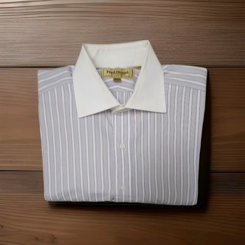 Paul Stuart Soft Cotton Striped Button Down Shirt 16-33