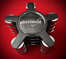 🟢 4x Original Wheelworld Felgendeckel / Nabendeckel / Felgenkappen 133mm NEU 🟢