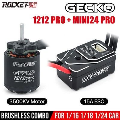 ROCKET-RC GECKO Pro MINI24 ESC 3500KV Motor Brushless For 1/16 1/18 1/24 RC Car