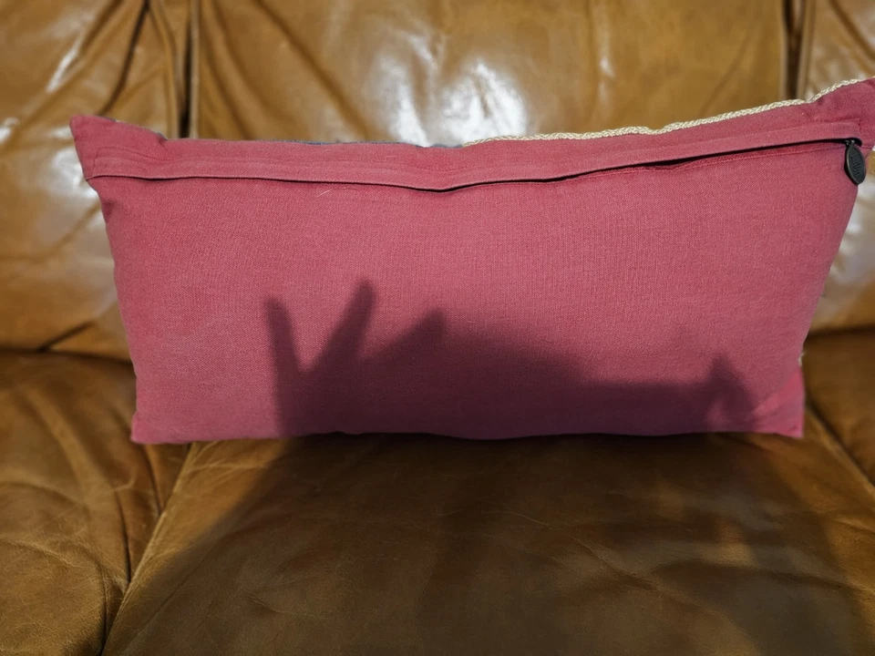 Vintage Pier One Kilim Type Lumbar Pillow - Image 2 of 3