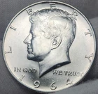 1964 D KENNEDY Half Dollar 90% Silver, Choice Uncirculated, JFK-64d1