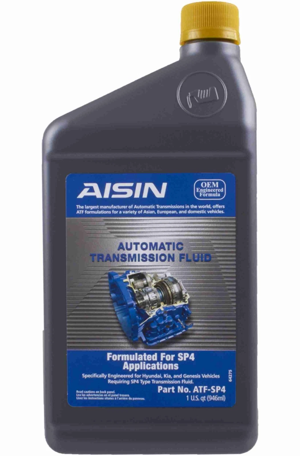 6Quart AISIN ATF-SP4 Automatic Transmission Oil Fluid For HYUNDAI KIA MITSUBISHI