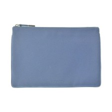 Christian Dior Dior Homme Clutch Bag Light Blue Zip Italy Vintage Authentic