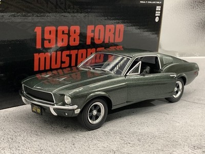 Greenlight 1:24 1968 Ford Mustang GT Highland Green Metallic Diecast Model Car