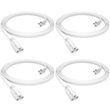 SHOPLED 4-Pack 4FT T5 T8 LED Shop Light Fixture Connecting Cords, Double-En...