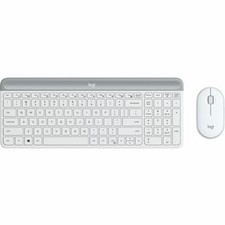 Logitech MK470 Slim Wireless Keyboard and Mouse Combo - Ultra Quiet - Off White