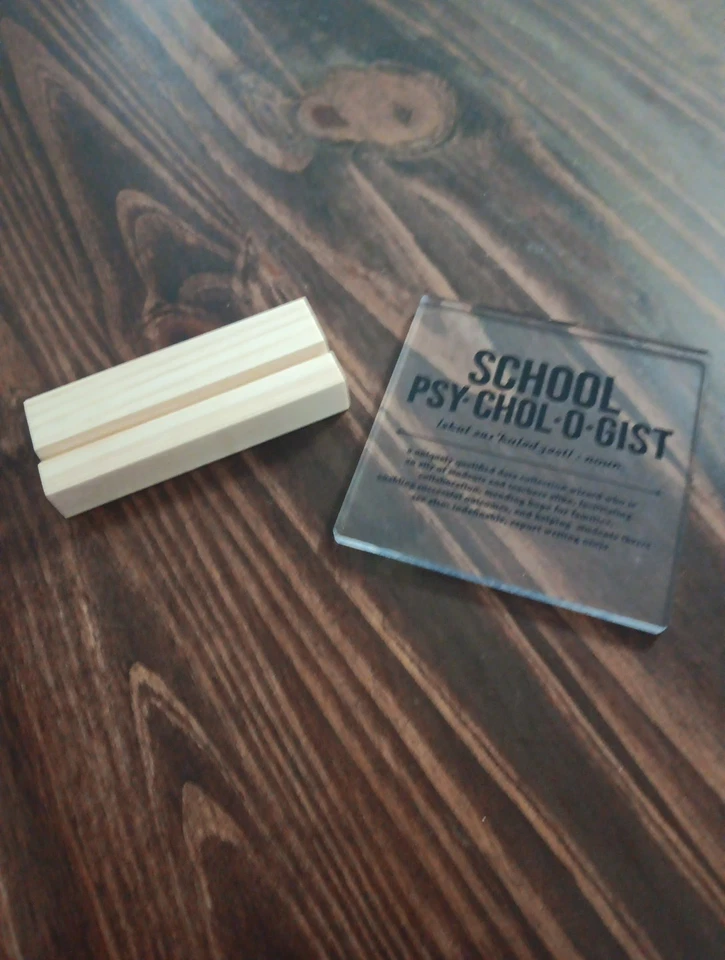 Psicólogo escolar Plack Foto 4 de 4